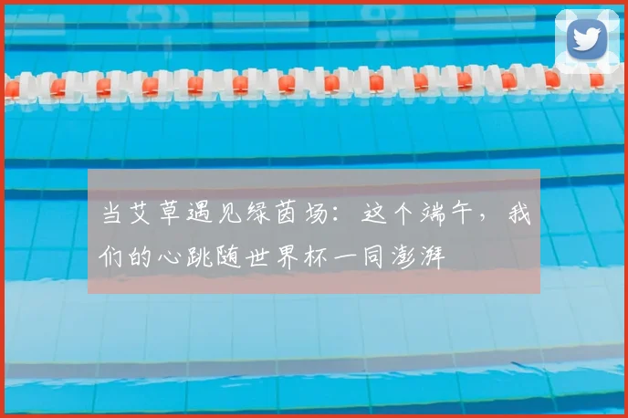 当艾草遇见绿茵场：这个端午，我们的心跳随世界杯一同澎湃